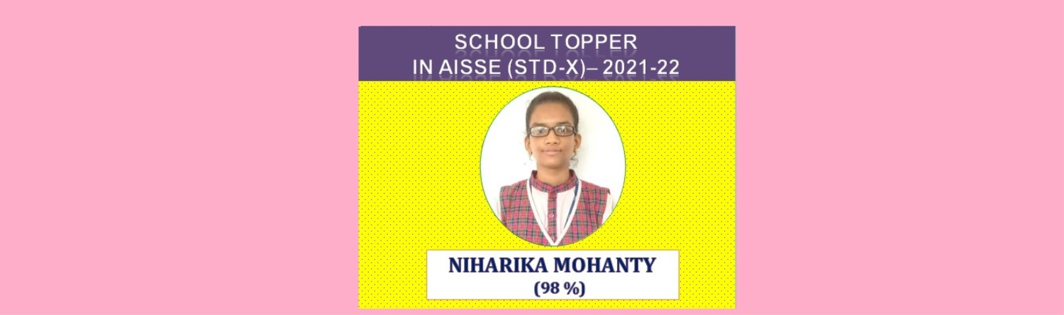 SCHOOL TOPPER IN AISSE - 2022